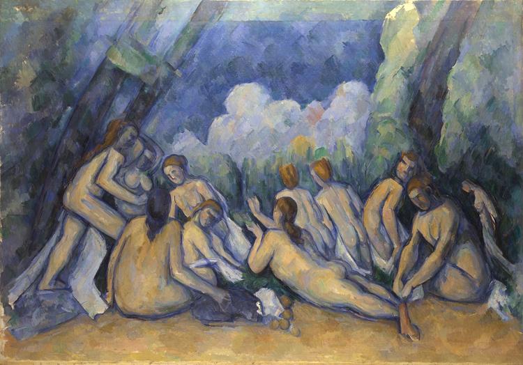 Paul Cezanne Les grandes baigneuses (Large Bathers) (mk09) oil painting picture